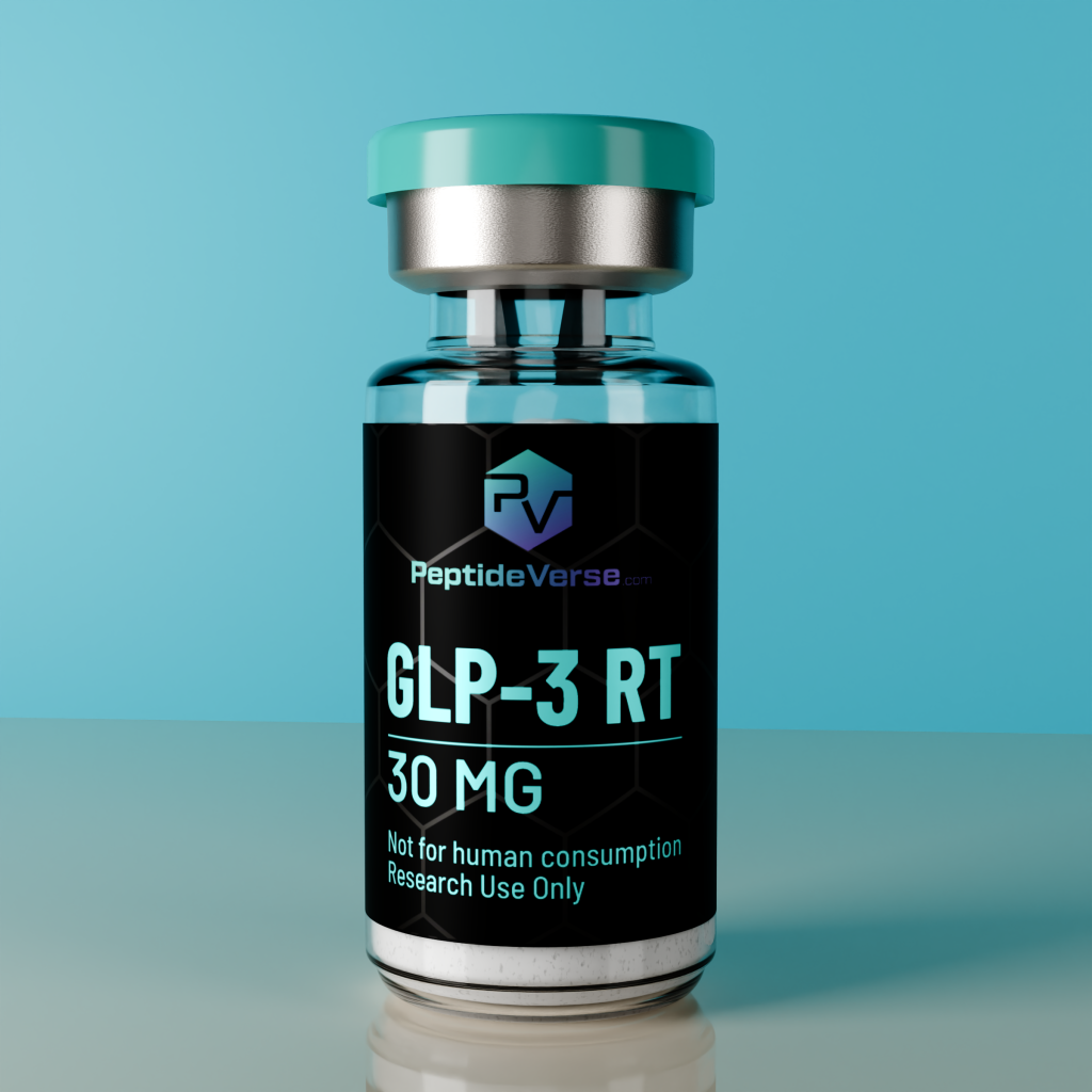 GLP-3 RT 30mg peptide vial by PeptideVerse – research peptide product image